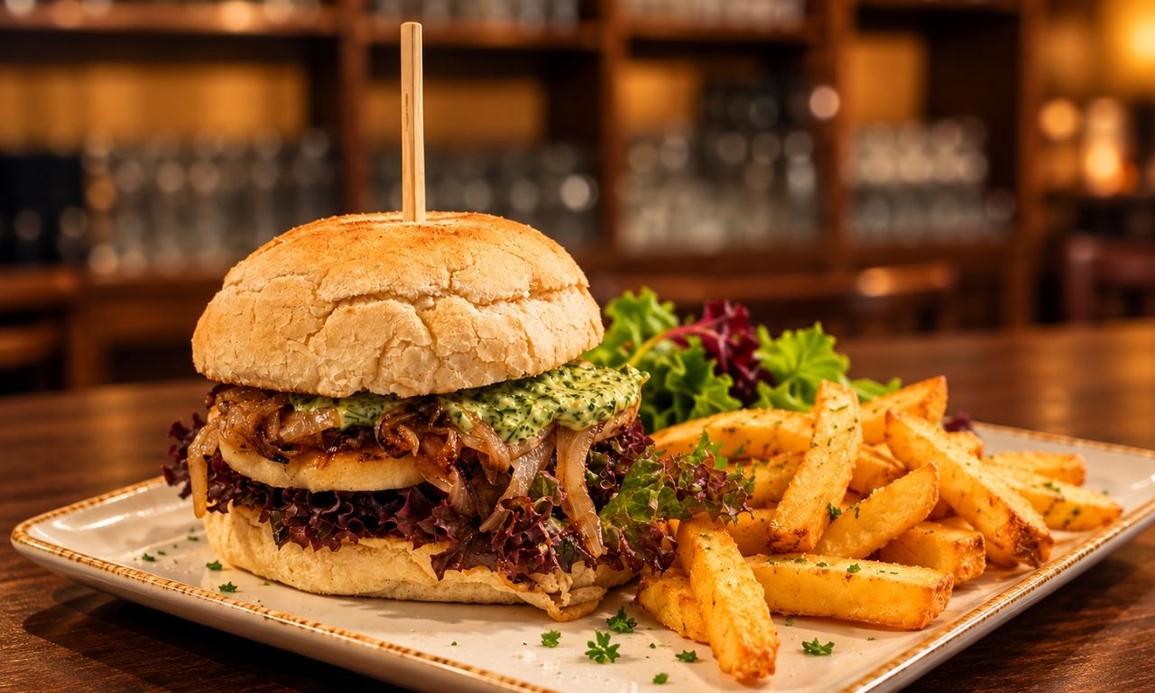Burger im Asador Roadhouse
